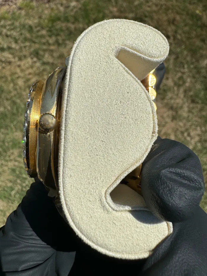 Custom Moissanite Watch Pearl FacePresidential DripGawd Jewelry Watches