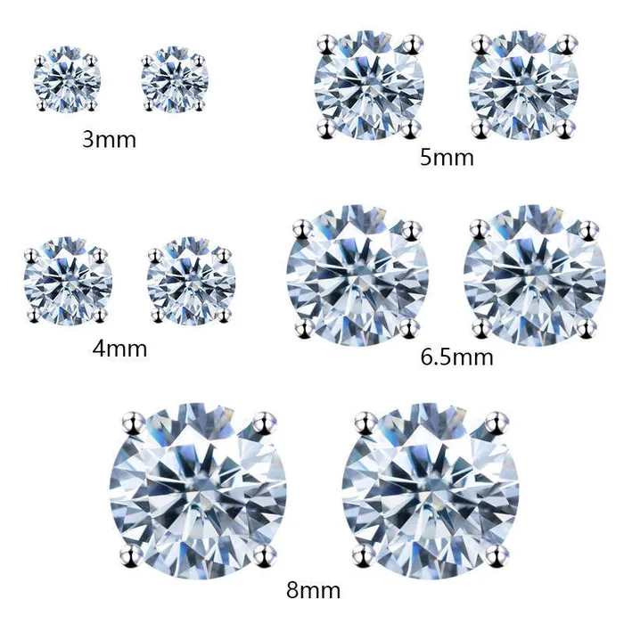 DripGawd Jewelry Earrings 65mm Round Cut Moissanite Earrings