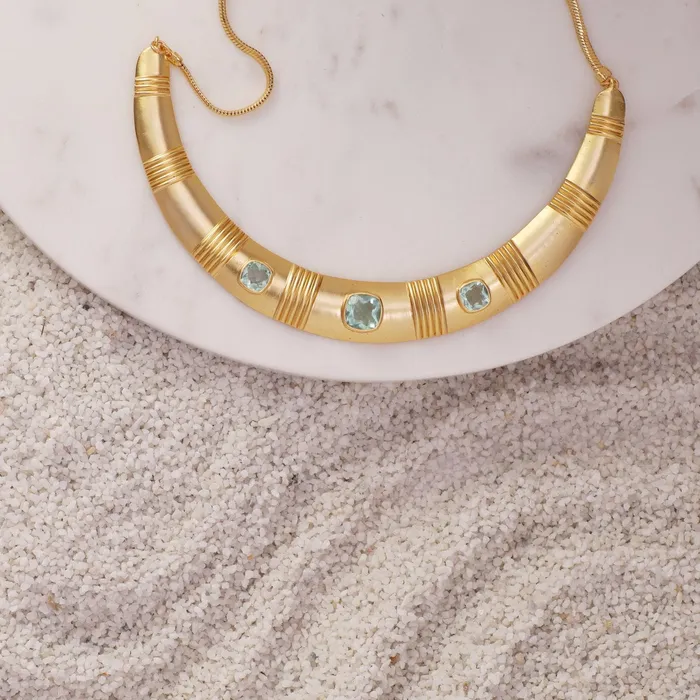 Dune Decadence Silver Cuff Necklace SILVER Necklaces