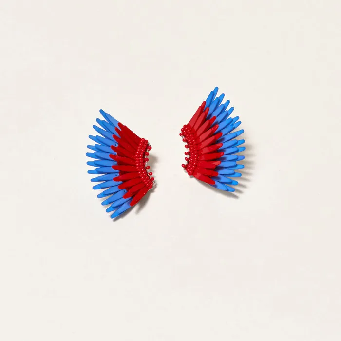 Earrings Mignonne Gavigan Mini Madeline Earrings Red Blue