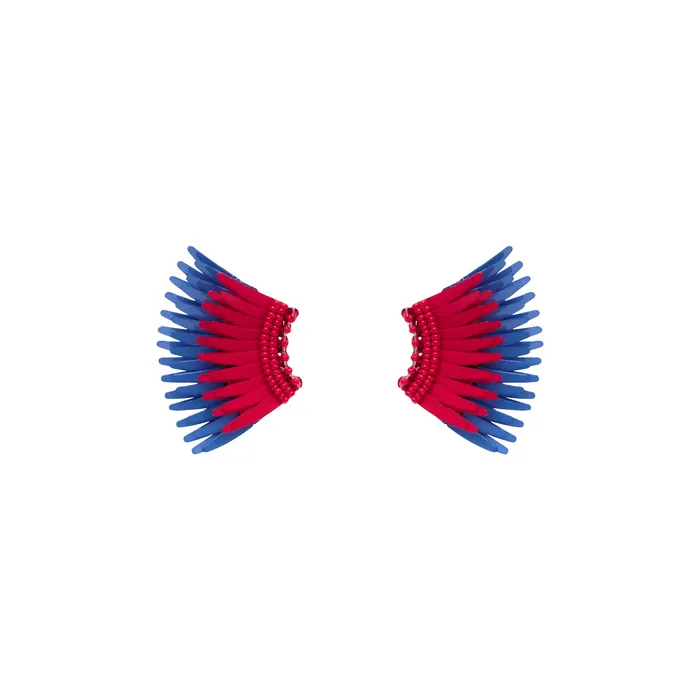 Earrings Mignonne Gavigan Mini Madeline Earrings Red Blue Earrings Mignonne Gavigan Mini Madeline Earrings Red Blue