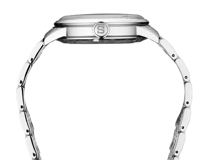Earrings Seiko Presage Mens Watch SilverTone 405mm Stainless Steel