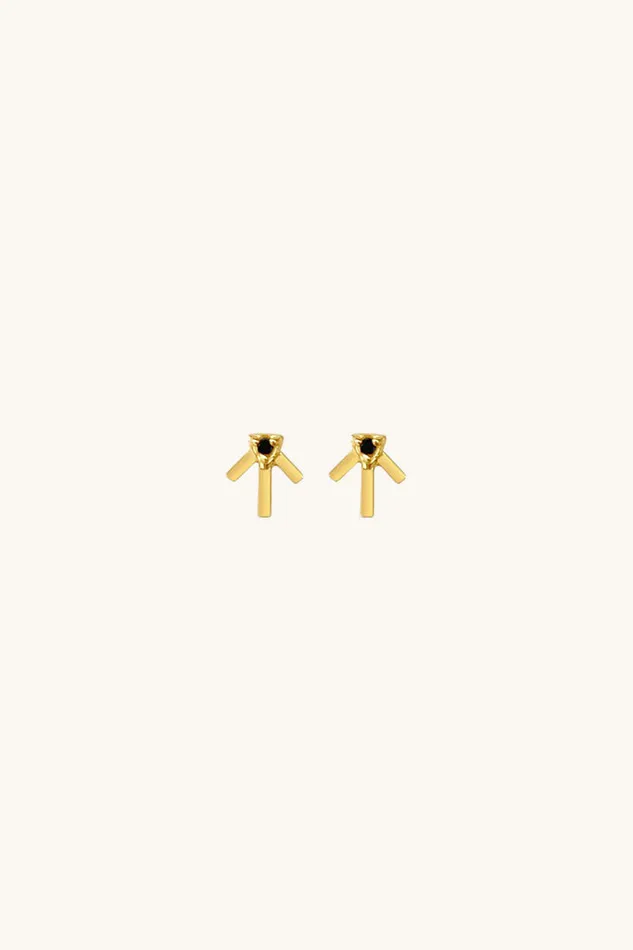 Earrings Sierra Winter Jewelry Prairie Star Earrings Black Spinel