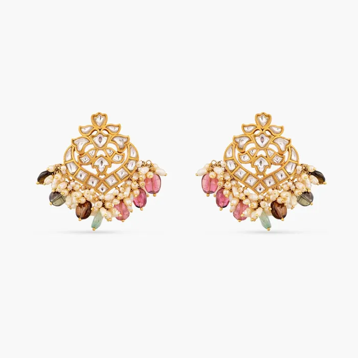 Earrings SILVER Amodini Polki Jadau Silver Earrings