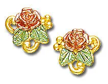 Earrings TR Jewelry Concepts Landstroms Black Hills Gold Rose Vine Earrings Earrings TR Jewelry Concepts Landstroms Black Hills Gold Rose Vine Earrings