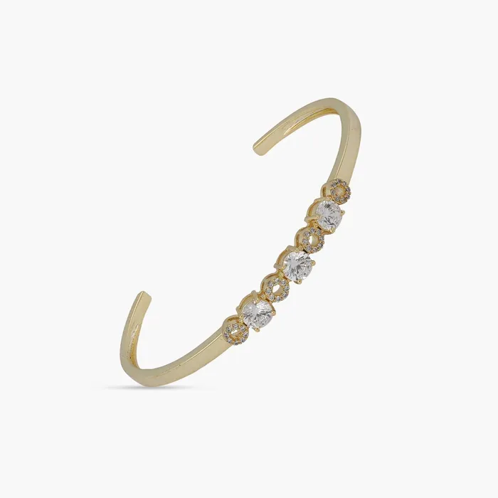 Ethereal Gold Plated CZ Silver Bracelet SILVER Bracelets