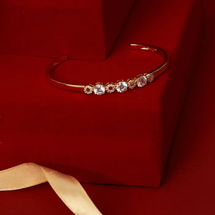 Ethereal Gold Plated CZ Silver Bracelet SILVER Bracelets