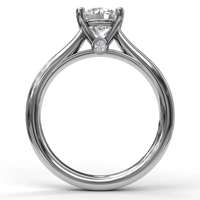 FANA Classic Solitaire With Peek A Boo Diamond Ring Setting International Diamond Center Rings