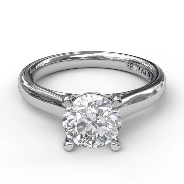 FANA Classic Solitaire With Peek A Boo Diamond Ring Setting International Diamond Center Rings