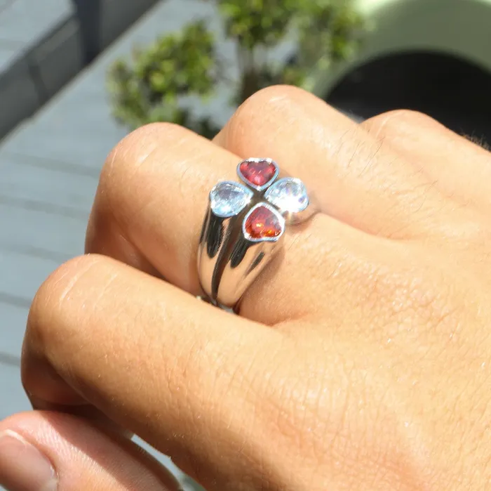 Fashion Jewelry by Yordy Multi Hearted Ring Rings Fashion Jewelry by Yordy Multi Hearted Ring Rings