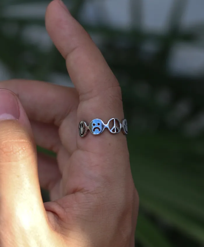 Fashion Jewelry by Yordy Rings Silver Mood Ring Fashion Jewelry by Yordy Rings Silver Mood Ring