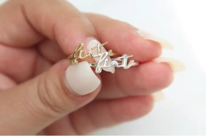 Fiat Ring in 14k Gold The Little Catholic Rings Fiat Ring in 14k Gold The Little Catholic Rings