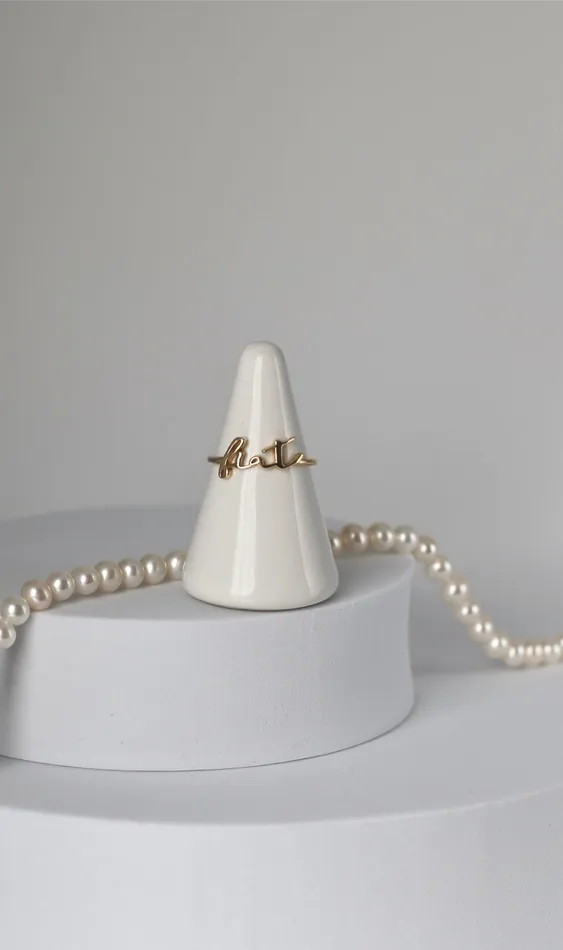 Fiat Ring in 14k Gold The Little Catholic Rings Fiat Ring in 14k Gold The Little Catholic Rings