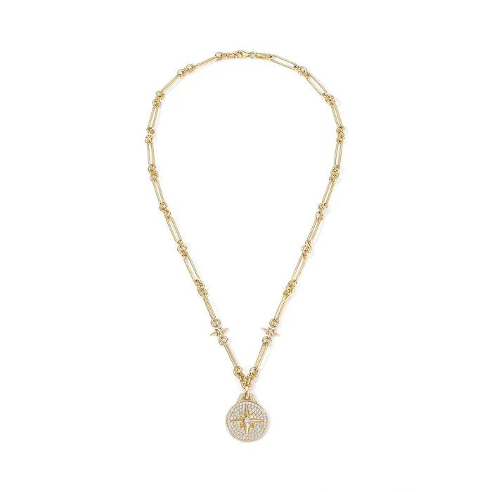 Gold and Diamond North Star Necklace SG Fine Necklaces