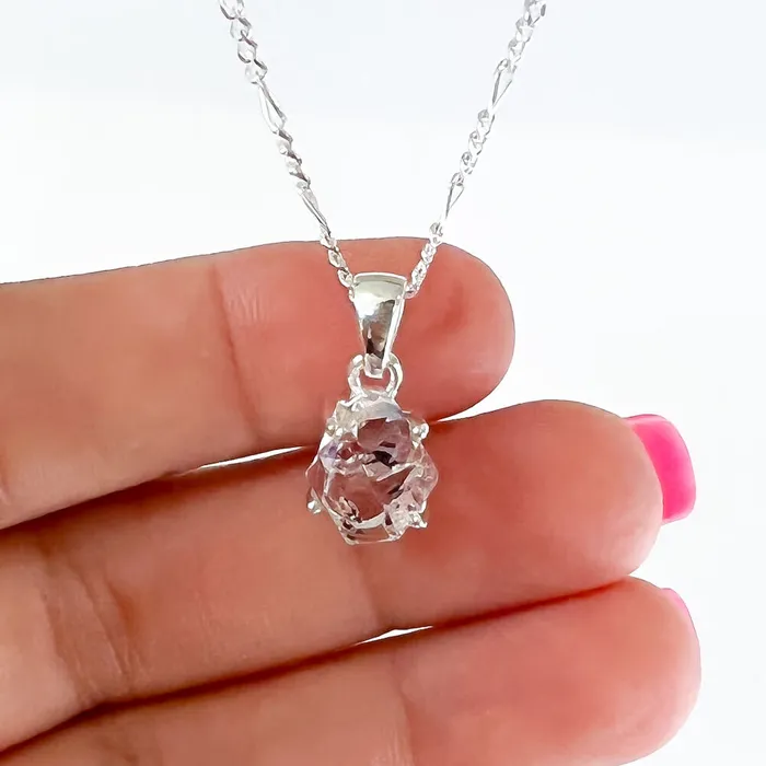 Herkimer Diamond Sterling Silver Necklace Magic Crystals Necklaces