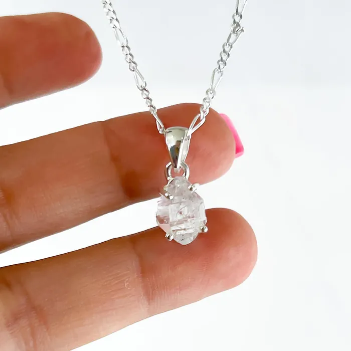Herkimer Diamond Sterling Silver Necklace Magic Crystals Necklaces
