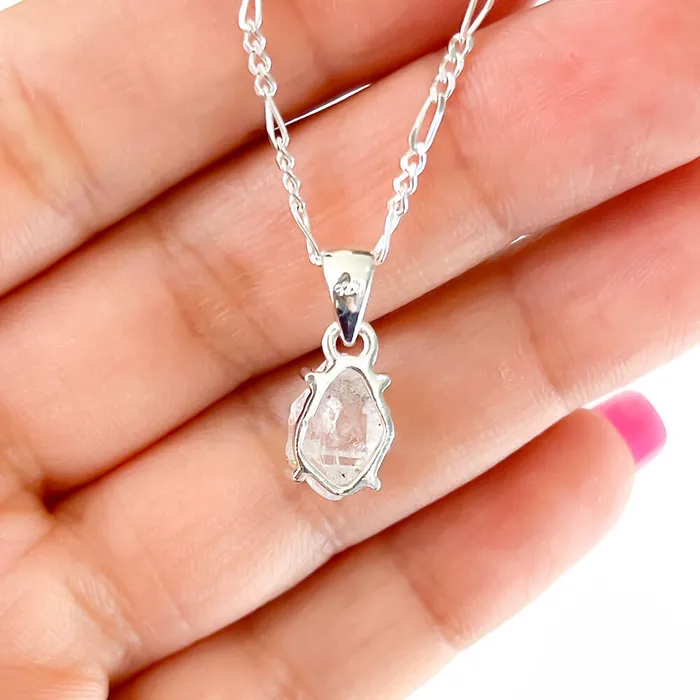 Herkimer Diamond Sterling Silver Necklace Magic Crystals Necklaces