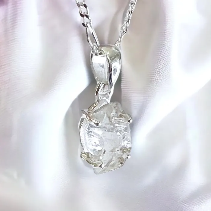 Herkimer Diamond Sterling Silver Necklace Magic Crystals Necklaces