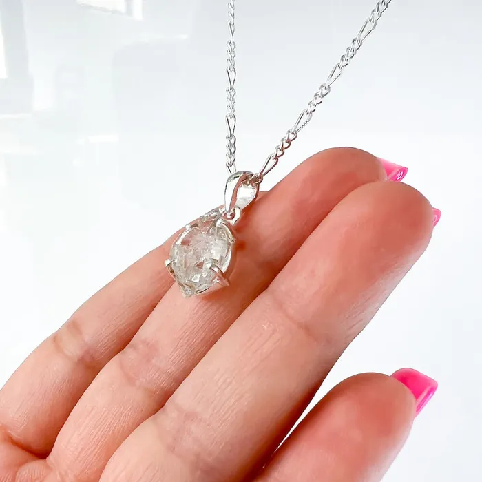 Herkimer Diamond Sterling Silver Necklace Magic Crystals Necklaces