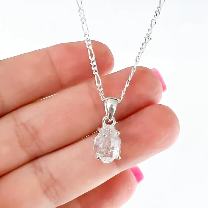 Herkimer Diamond Sterling Silver Necklace Magic Crystals Necklaces