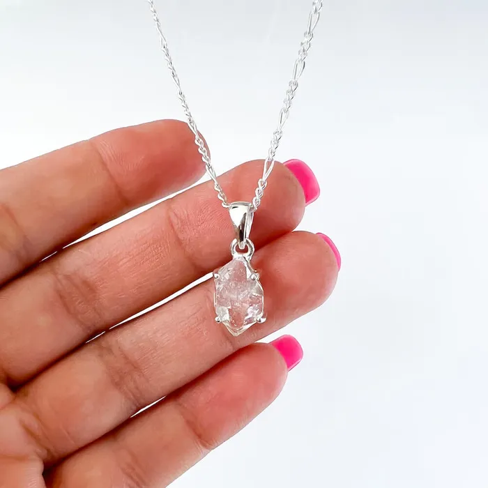 Herkimer Diamond Sterling Silver Necklace Magic Crystals Necklaces