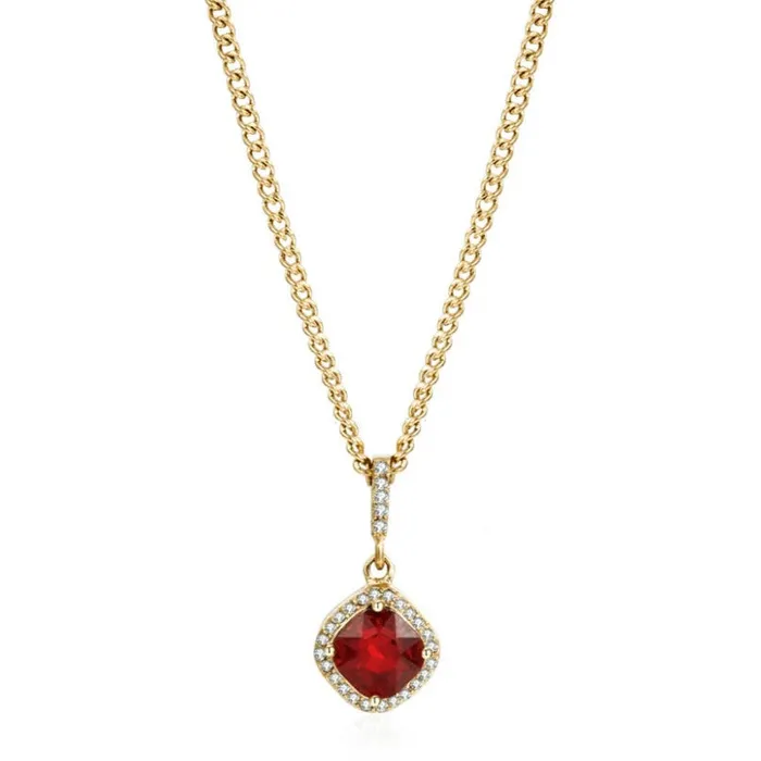 Iced Ruby Necklace VibeSzn Necklaces