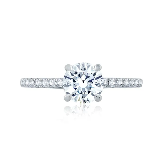 International Diamond Center AJAFFE Classics Round Diamond Engagement Ring Setting 028 ctw Rings International Diamond Center AJAFFE Classics Round Diamond Engagement Ring Setting 028 ctw Rings
