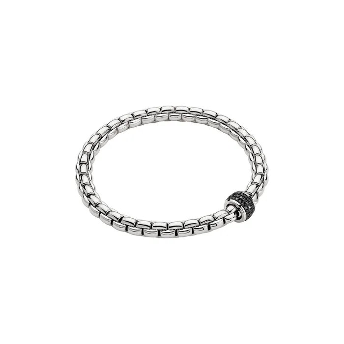 International Diamond Center Bracelets 18K White Gold Black Diamond Bracelet Extra Large International Diamond Center Bracelets 18K White Gold Black Diamond Bracelet Extra Large