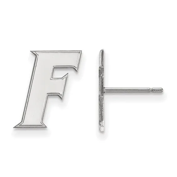 International Diamond Center Earrings 14k White Gold LogoArt University of Florida Letter F Small Post Earrings International Diamond Center Earrings 14k White Gold LogoArt University of Florida Letter F Small Post Earrings