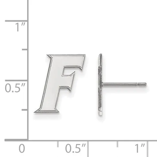 International Diamond Center Earrings 14k White Gold LogoArt University of Florida Letter F Small Post Earrings International Diamond Center Earrings 14k White Gold LogoArt University of Florida Letter F Small Post Earrings