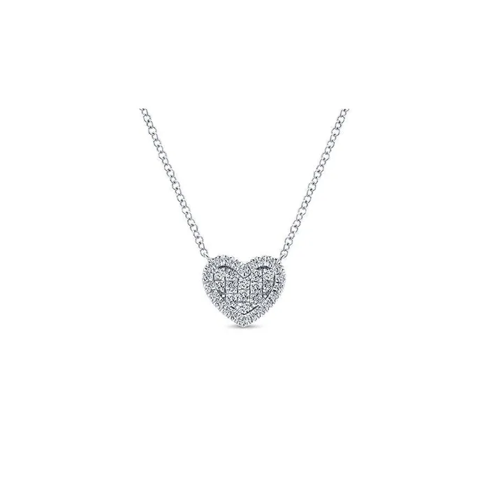 International Diamond Center Gabriel Co Eternal Love White Gold Necklace 025 CTW Necklaces International Diamond Center Gabriel Co Eternal Love White Gold Necklace 025 CTW Necklaces