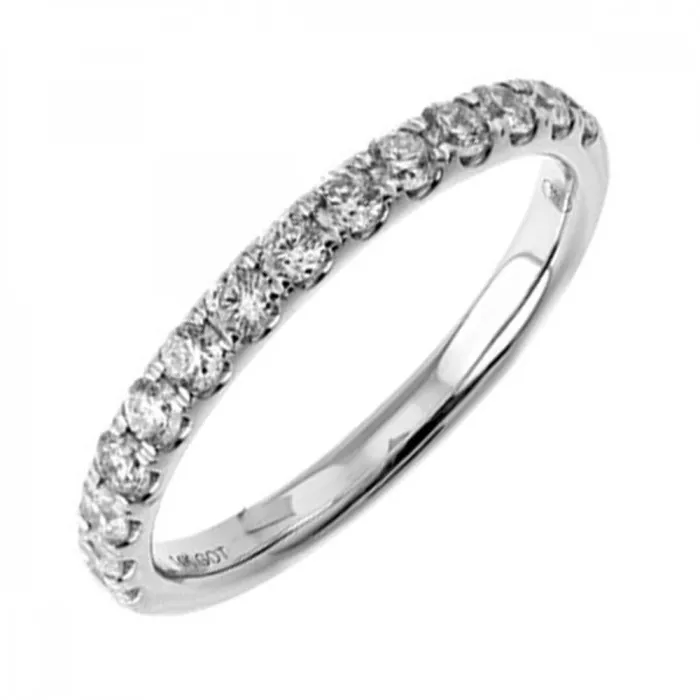 International Diamond Center Rings 14K White Gold Mixable Fashion Ring 048CTW International Diamond Center Rings 14K White Gold Mixable Fashion Ring 048CTW