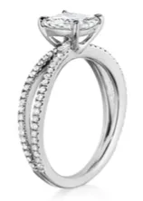 International Diamond Center Rings Henri Daussi Cushion Collection Diamond Ring Setting 035 CTW International Diamond Center Rings Henri Daussi Cushion Collection Diamond Ring Setting 035 CTW