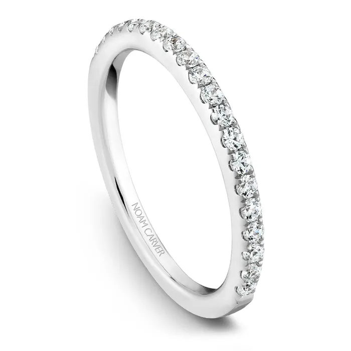 International Diamond Center Rings Noam Carver White Gold 3Stone Diamond Engagement Ring Setting 085 CTW