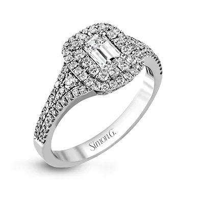 International Diamond Center Rings Simon G Emerald Engagement Ring Setting International Diamond Center Rings Simon G Emerald Engagement Ring Setting
