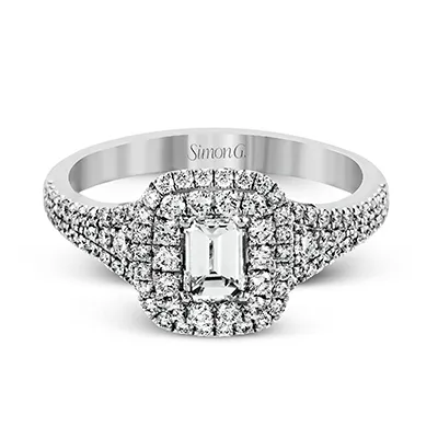International Diamond Center Rings Simon G Emerald Engagement Ring Setting