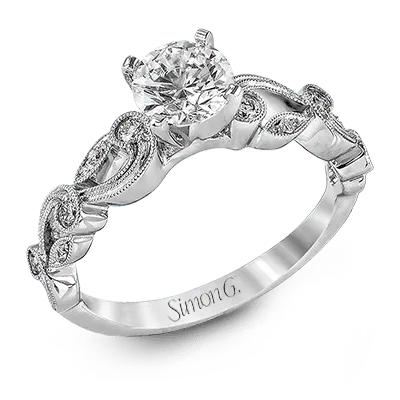 International Diamond Center Rings Simon G Round Cut Trellis Design Engagement Ring Setting 032CTW International Diamond Center Rings Simon G Round Cut Trellis Design Engagement Ring Setting 032CTW