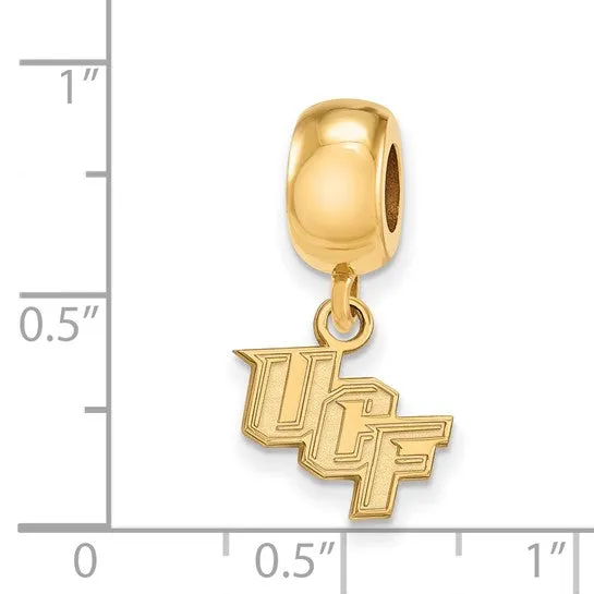 International Diamond Center Rings Sterling Silver Goldplated LogoArt University of Central Florida UCF Extra Small Dangle Bead Charm International Diamond Center Rings Sterling Silver Goldplated LogoArt University of Central Florida UCF Extra Small Dangle Bead Charm