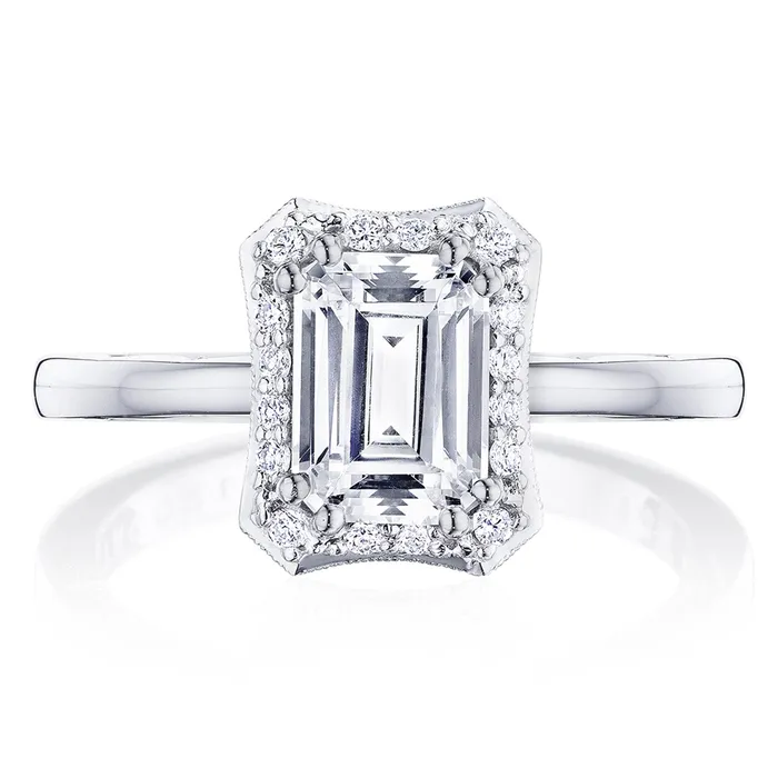 International Diamond Center Rings Tacori 14k White Gold Coastal Crescent Collection Engagement Ring Setting 017CTW International Diamond Center Rings Tacori 14k White Gold Coastal Crescent Collection Engagement Ring Setting 017CTW
