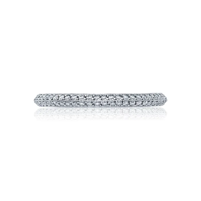 International Diamond Center Rings Tacori 18k White Gold Simply Tacori Diamond Wedding Band 032 CTW International Diamond Center Rings Tacori 18k White Gold Simply Tacori Diamond Wedding Band 032 CTW