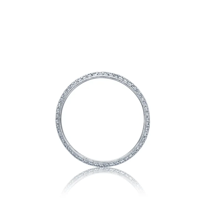 International Diamond Center Rings Tacori 18k White Gold Simply Tacori Diamond Wedding Band 032 CTW International Diamond Center Rings Tacori 18k White Gold Simply Tacori Diamond Wedding Band 032 CTW