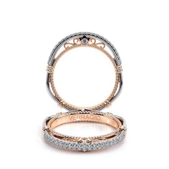 International Diamond Center Rings Verragio PARISIAN 105WSB 18k Two Tone Womens Band International Diamond Center Rings Verragio PARISIAN 105WSB 18k Two Tone Womens Band