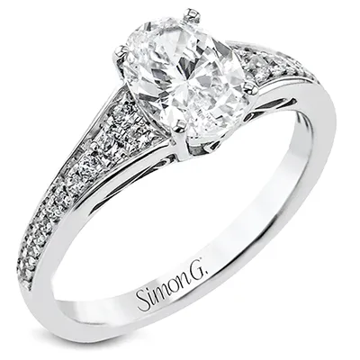 International Diamond Center Simon G Oval Engagement Ring Setting Rings