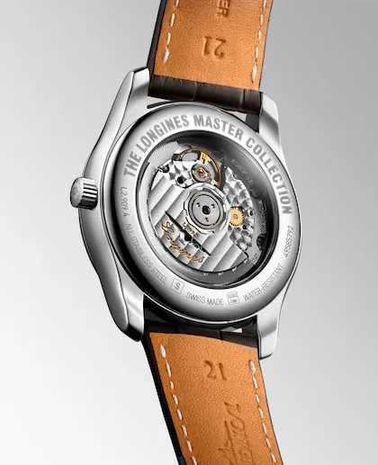Longines Bracelets Master Collection 40mm Stainless Steel Diamond Dial with Moon Phase