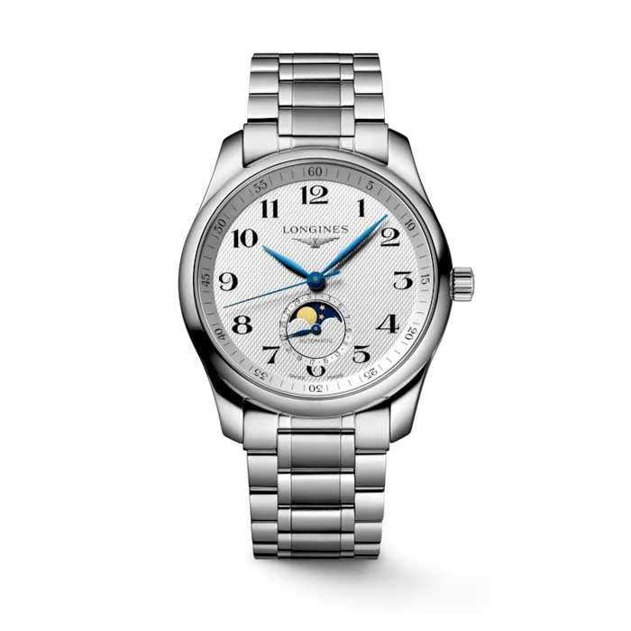 Longines Bracelets Master Collection 40mm Stainless Steel with Moon Phase