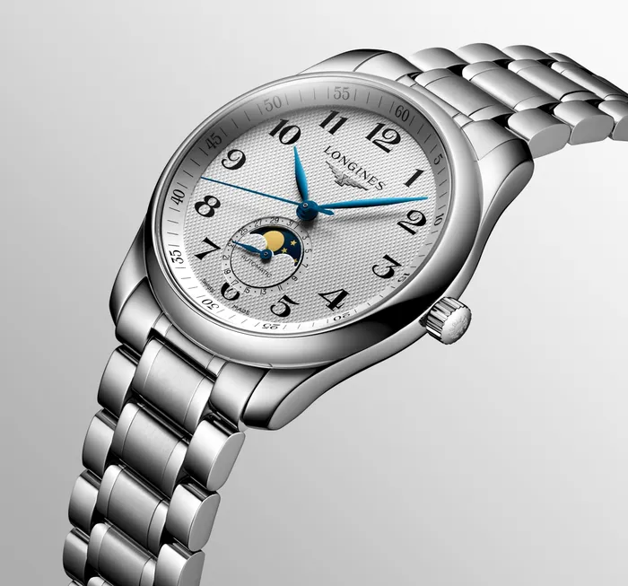 Longines Bracelets Master Collection 40mm Stainless Steel with Moon Phase