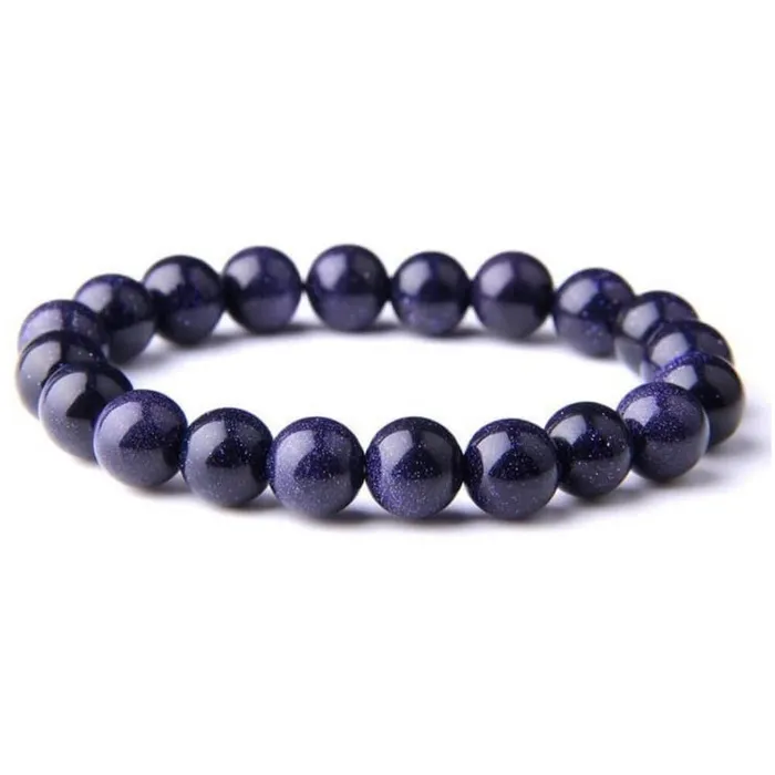 Magic Crystals Bracelets Blue Sandstone Stone Natural Beaded Gemstone Bracelet Magic Crystals Bracelets Blue Sandstone Stone Natural Beaded Gemstone Bracelet