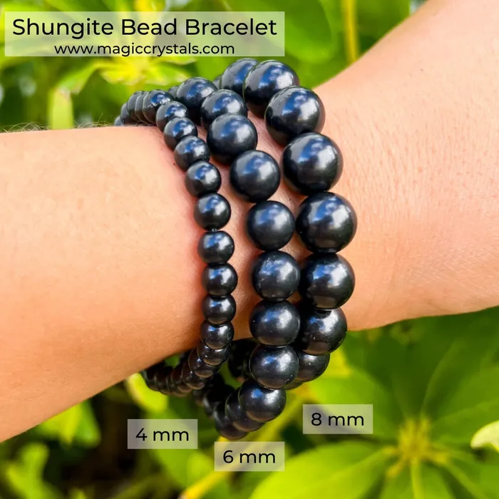 Magic Crystals Bracelets Genuine Shungite Beaded Bracelet