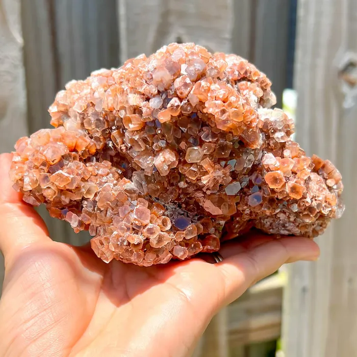 Magic Crystals Charm Necklaces Red ARAGONITE Star Cluster F