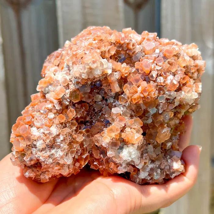 Magic Crystals Charm Necklaces Red ARAGONITE Star Cluster F